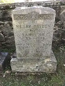 A gravestone.