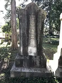 A gravestone.