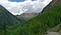 Northeast aspect of Gravel Mountain from Alpine Loop