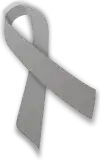 Gray awareness ribbon