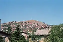 Grdonj hill, view over Višnjik roofs