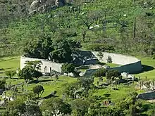 Image 7Ruins of Great Zimbabwe. Kalanga/Shona rulers of this kingdom dominated trade at Ingombe Ilede. (from Zambia)