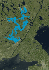 Lake Saimaa highlighted