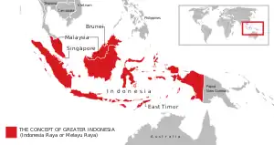 Map of rejected Greater Indonesia