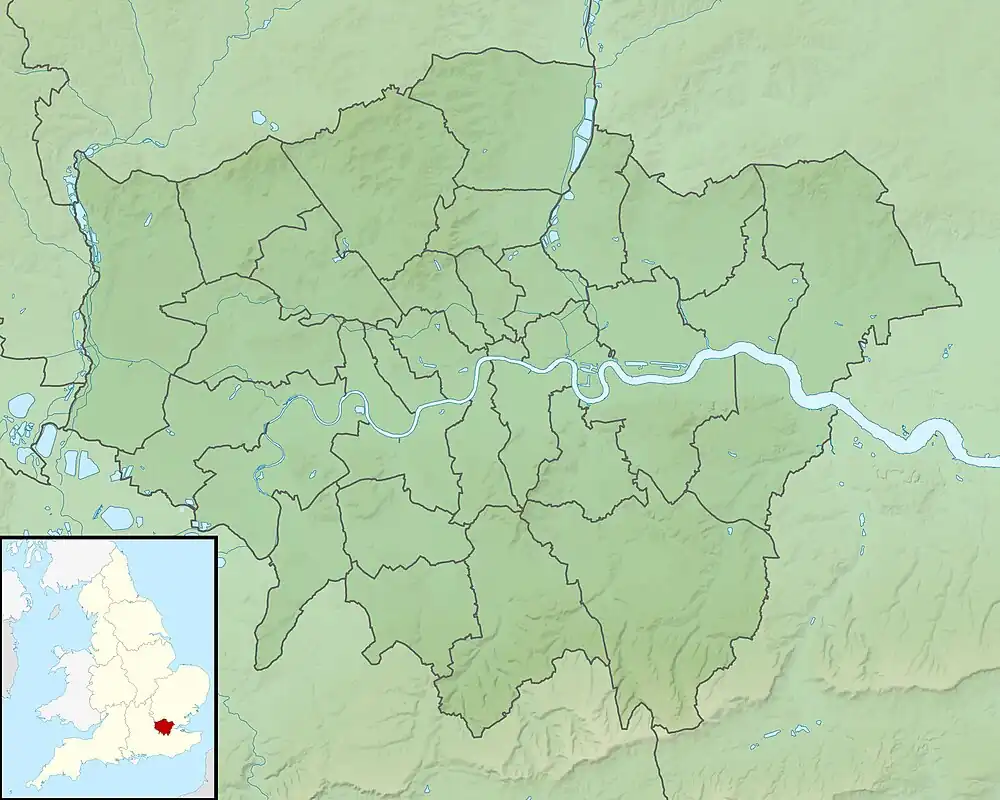 Hogsmill River is located in Greater London