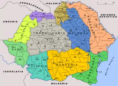 Image 18The administrative map of Greater Romania in 1930 (from History of Moldova)