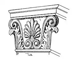 Greek Corinthian anta capital.