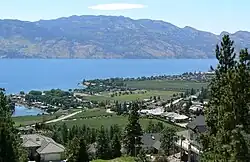 West Kelowna as seen from Mount Boucherie