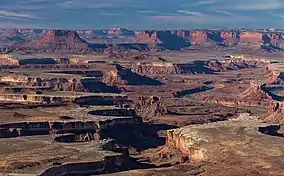 Ekker Butte (upper left), from Green River Overlook