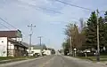 Looking east at Greenleaf along WIS 96