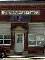 Bank of Greentop building, now repurposed as a social club.