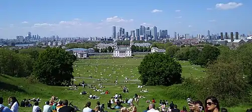 Visitors in the park on Spring Bank Holiday 2021