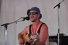 Greg Brown at the Falcon Ridge Folk Festival in 2004