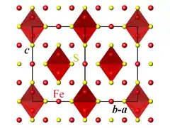 Emphasis on the FeS4 tetrahedra