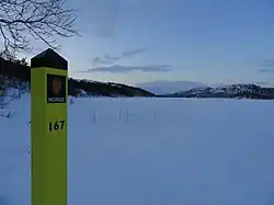 Boundary marker 167 north in Svanvik's area of responsibility