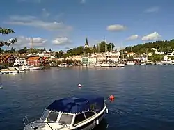 View of the town harbour