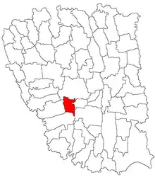 Location in Galați County