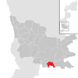 Location within Güssing district