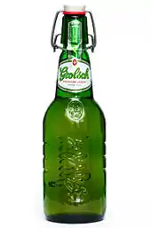 Unopened Grolsch beer bottle