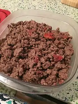 Cooked ground beef