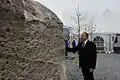 President Ilham Aliyev at the goundbreaking ceremony of Baku White City