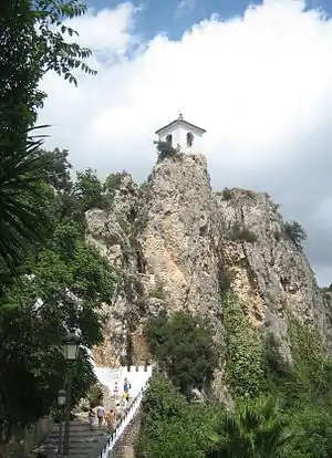 The tourist town of Guadalest