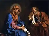 St Peter Weeping before the Virgin, 1647