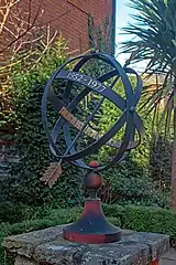 Astrolabe by Richard Quinnel in the courtyard