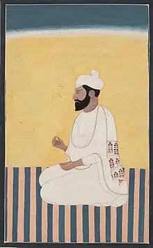 Miniature painting of Gujjar Singh Banghi, circa late 18th century