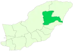 Location of Kalaleh County in Golestan province