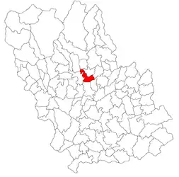 Location in Prahova County