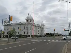 Gurdwara Dasmesh Darbar is located in Brampton, Ontario. Home to 163,260 Sikhs at the 2021 census, Brampton has the world's largest municipal Sikh population  outside India.