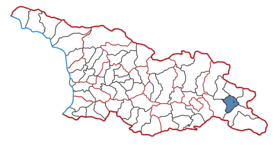 Location of the municipality within Georgia