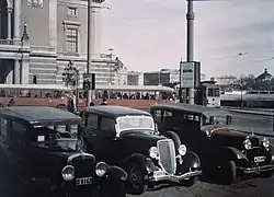 Autochrome dated 1934, the Royal Swedish Opera