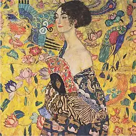 Gustav Klimt, Lady with fan, 1917/18