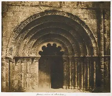 Central portal of the Church of Saint-Jacques, Aubeterre, France (1851)