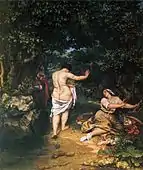 Gustave Courbet, 1853, The Bathers, oil on canvas, 227 x 193 cm (89.4 x 76 in), Musée Fabre, Montpellier