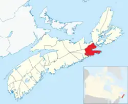 Location of the Municipality of the District of Guysborough