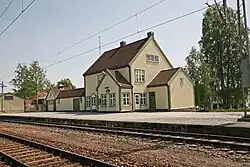 View of the village railway station