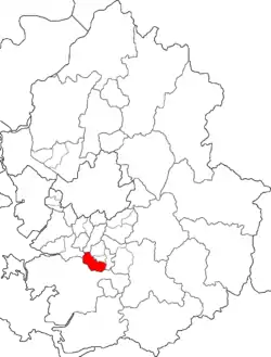 Map of Gyeonggi highlighting Gwonseon-gu.