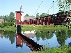 Suspension bridge in Dala-Floda