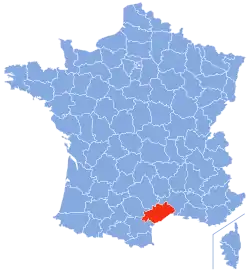 Location of Hérault in France