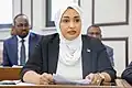 H.E Amb. Khadija Mohamed Al Makhzoumi at the Federal Government's ministerial meeting 2022.