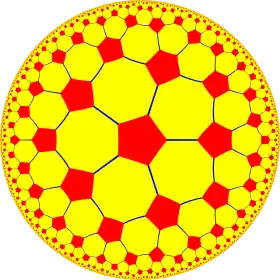 Truncated order-5 square tiling