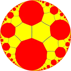 Truncated infinite-order triangular tiling