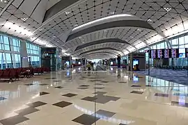 Interior view of Midfield Concourse