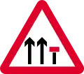 Right lane closed ahead