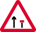 Right lane closed ahead