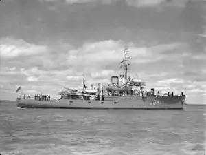 HMAS Bunbury in February 1946