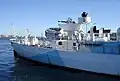 Sackville, Halifax Harbour, October 2006, showing the 40 mm anti-aircraft gun and depth charge releasing device at stern of ship.